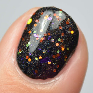 halloween glitter nail polish