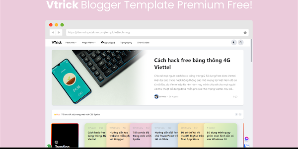 Template Blogger VTrick v1.9.0 Premium Free