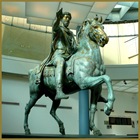 EL EMPERADOR MARCO AURELIO A CABALLO-Museo Capitolino (original)-Plaza del Campidoglio (copia), Roma