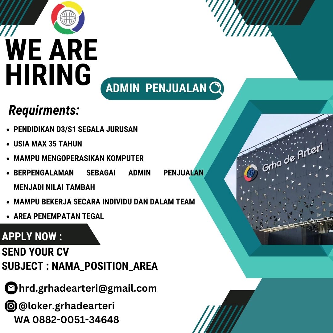 Loker Semarang di Grha de Arteri Group Senior Accounting, Staff Purchasing, dll