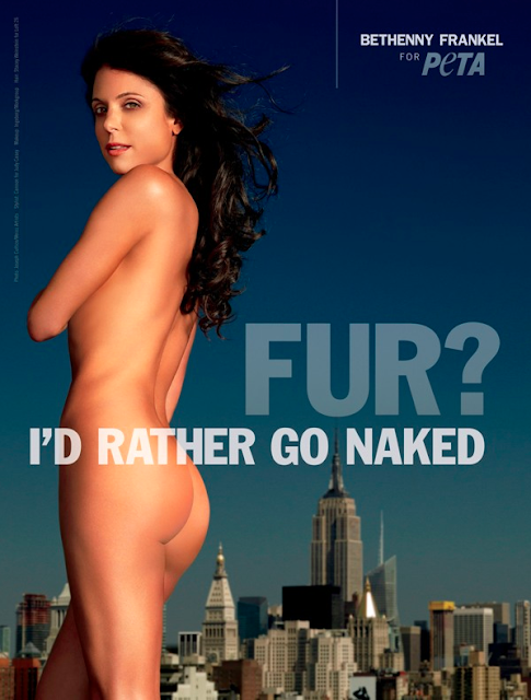 Bethenny Frankel goes nude for PETA