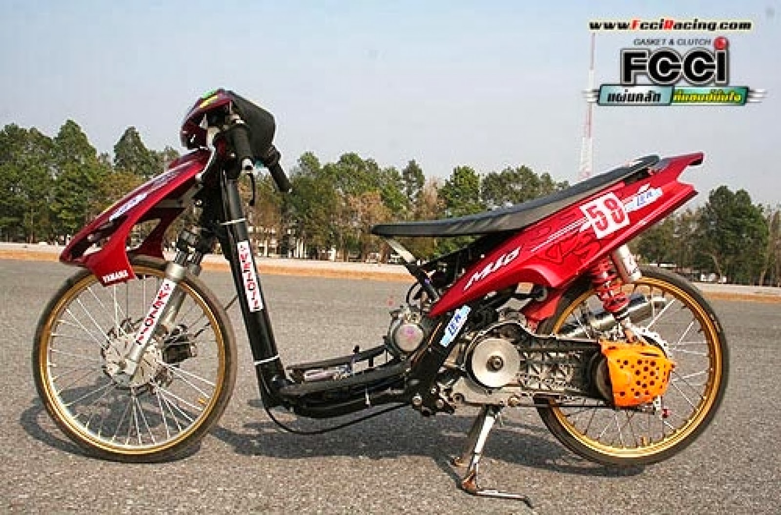 Gambar Motor Drag Mio Gambar Modifikasi Motor 