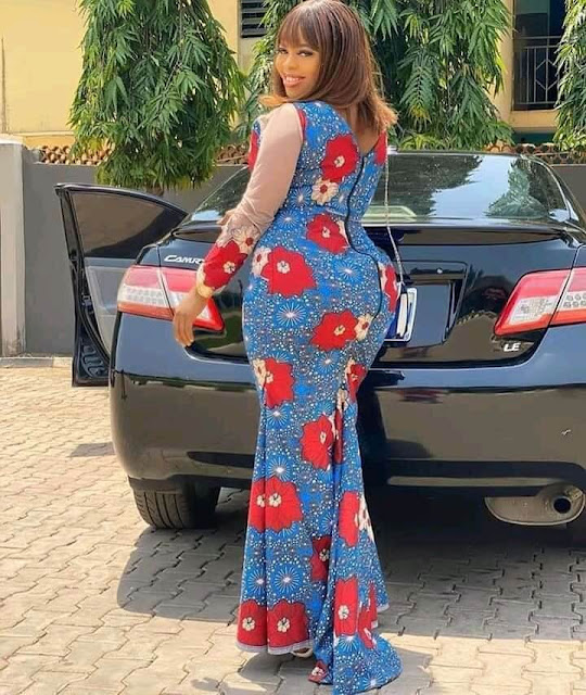 Latest Ankara Long Gown Styles 2022 For Ladies.