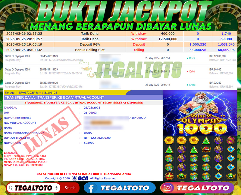 Bukti Jackpot