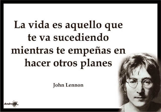 Frase de la cancion beautiful boy de John Lennon