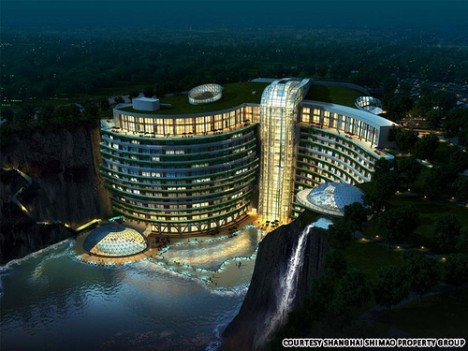 2 فندق ضخم تحت الأرض في شنغهاي بالصين ، مشروع جديد يتحدى الطبيعة