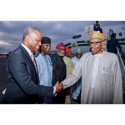 Buhari arrives in New York for UN General Assembly, to speak on Tuesday