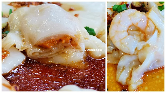 Freshly Made Hong Kong Chee Cheong Fun (Rice Rolls). Marsiling Mall Hawker Centre Singapore 港式猪肠粉现做现卖