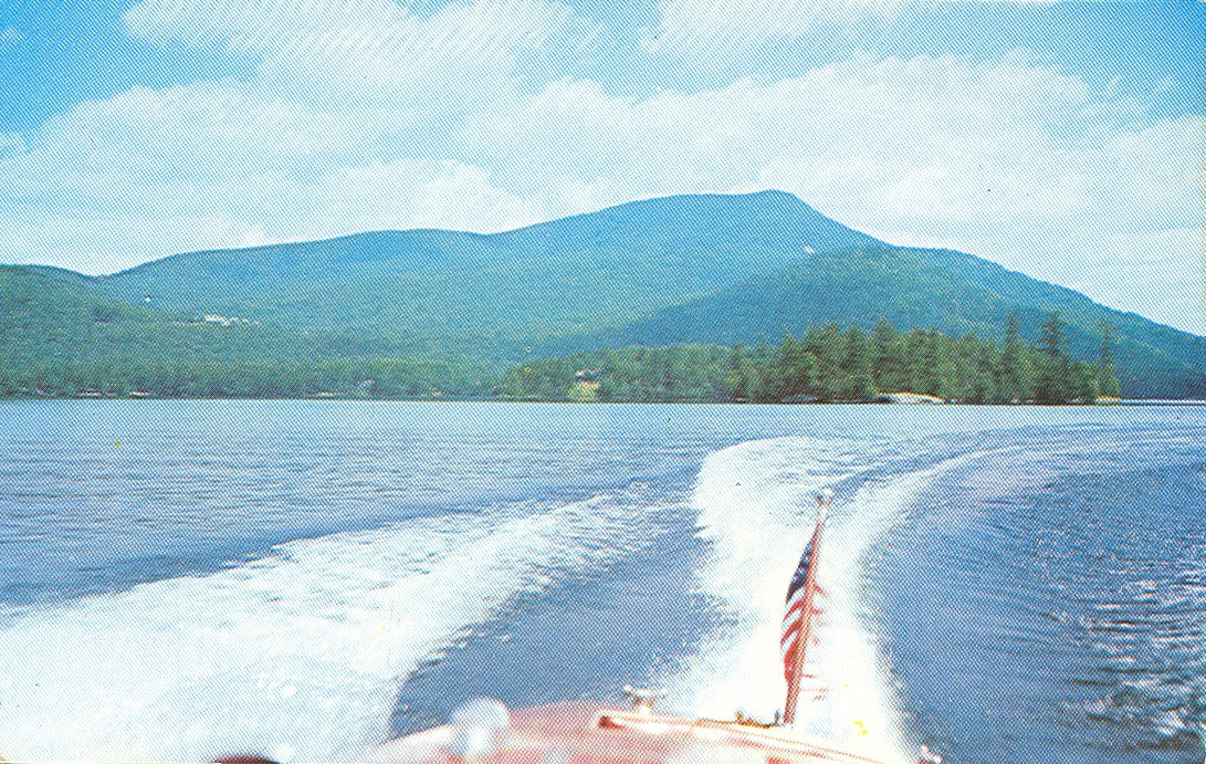 Vintage Travel Postcards: Blue Mountain Lake, New York