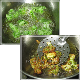 Cauliflower Fry Flavoured with Mint, Coriander, Green Chili and Curd