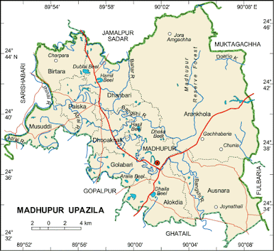 Madhupur Map