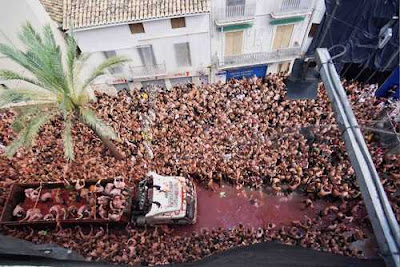 La tomatina de Buñol, Valencia