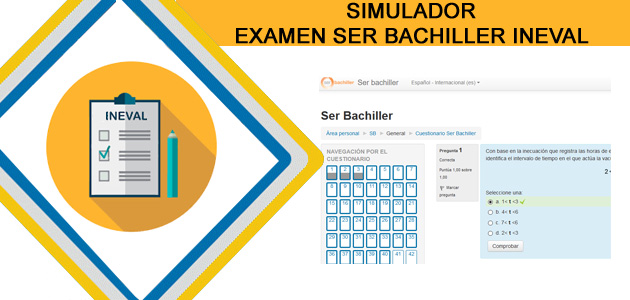 Simulador Examen Ser bachiller  2018 INEVAL