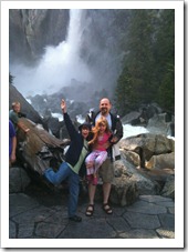 Lower Yosemite  Falls With the kids in 2010