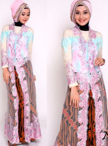 30 Desain Model  Baju  Kebaya Muslim Brokat Modern Pesta  