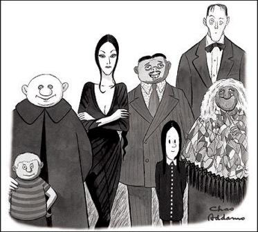 La famiglia Addams in una striscia degli anni trenta