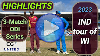 India tour of West Indies 3-Match ODI Series 2023