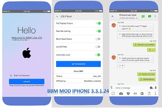 Hasil gambar untuk BBM MOD IOS