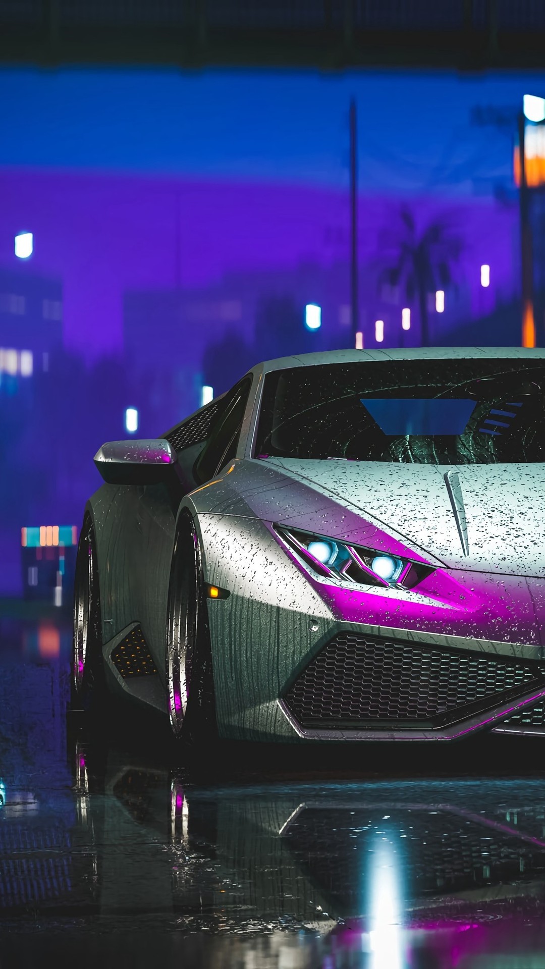 Lamborghini Aventador in the Rain