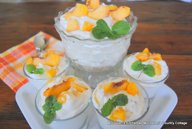 Fresh Peach Icebox Dessert at Miz Helen's Country Cottage