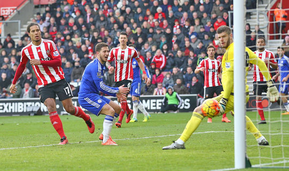 Cesc Fabregas' cross went all the way through and into the net past Fraser Forster at St Mary's