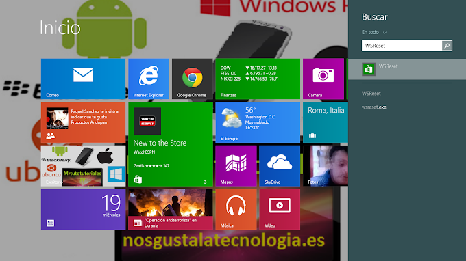 Windows Store  la tienda de Windows 8: No se puede actualizar, descargar o consultar Nuevos Contenidos. Solución (Vídeo)