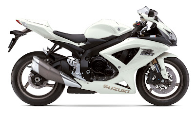 2009 Suzuki GSX-R600 white