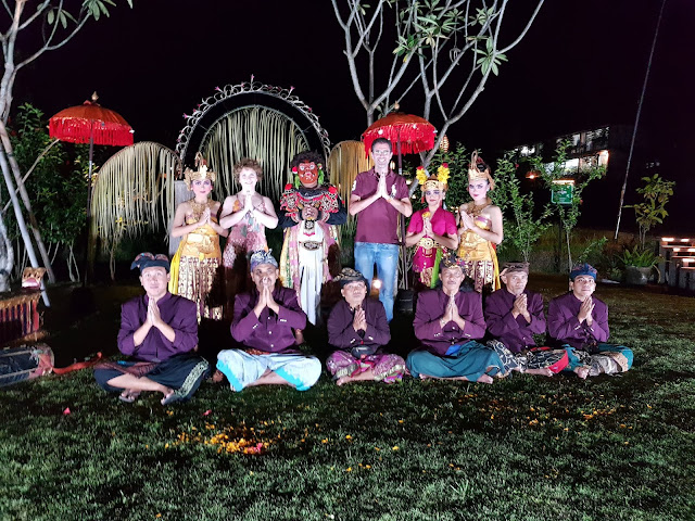 Danza tradizionale balinese all'Alaya resort, Ubud-Bali