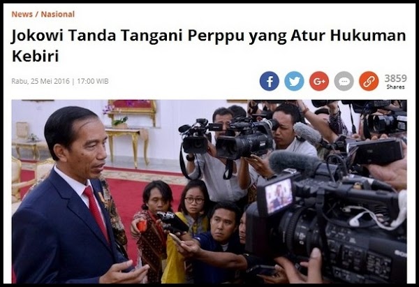 Hukum Kebiri Tak Ada Dalam Islam, Dan Hanya Melahirkan Dendam