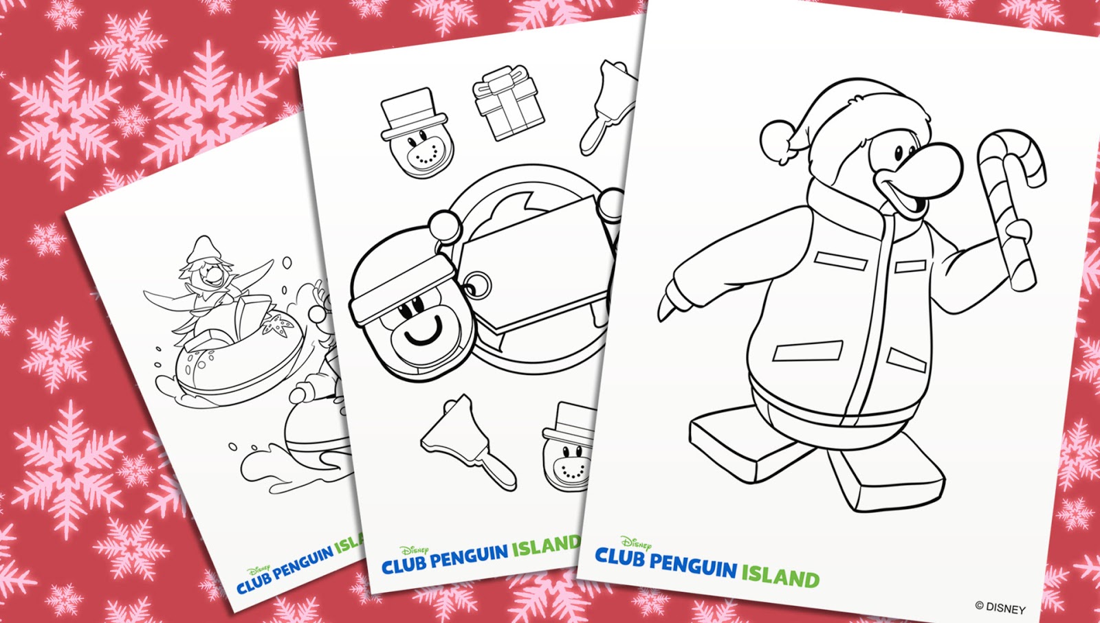 Holiday Coloring Pages Hello Penguins