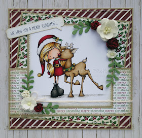 Christmas card using Christmas Wishes by Tiddly Inks