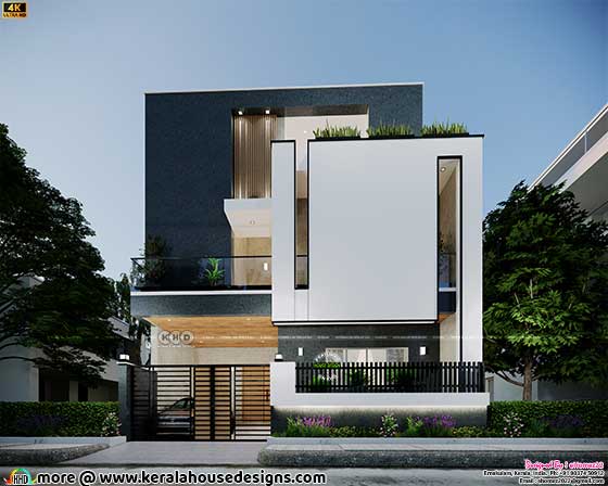 2435 square feet modern contemporary style house