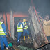 PHOTOS : FIRE OUTBREAK IN LAGOS, DESTROYS FIVE SHOPS! 