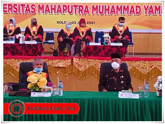  Gubernur Sumbar Beri Kuliah Umum di Wisuda UMMY Solok