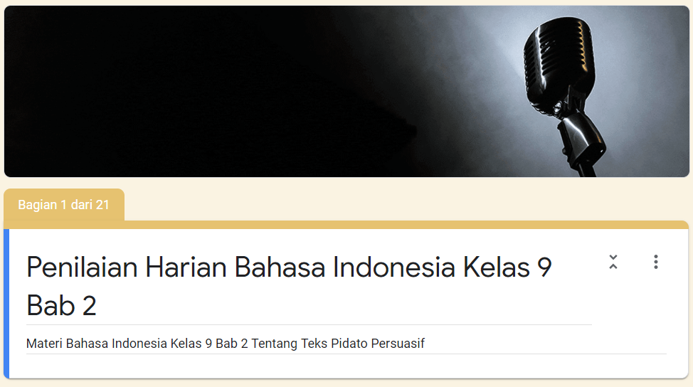 Soal Online Bahasa Indonesia Kelas 9 Semester 1 Bab 2 Materi Teks