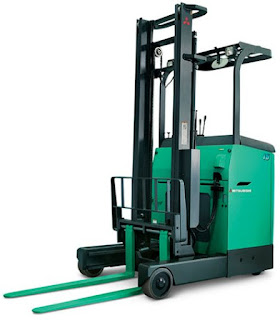 Reach truck đứng lái Mitsubishi RBS13WCB1