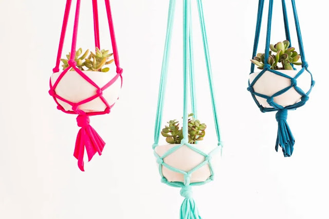 Hanging Macrame Planters