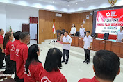 Wabup RD Lantik Pengurus PMI 25 Kecamatan se-Kabupaten Minahasa