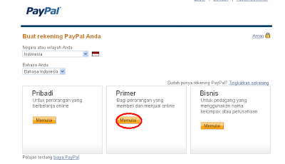 cara daftar paypal