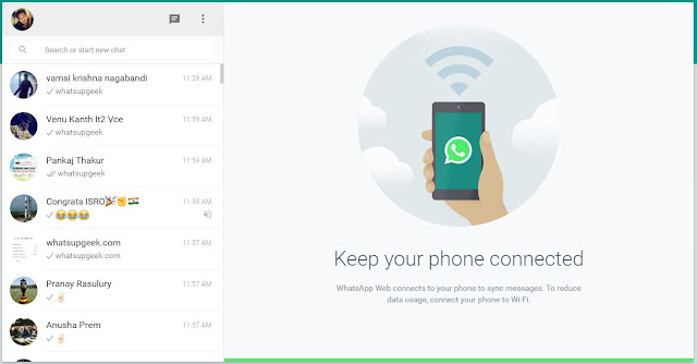 whatsapp web update