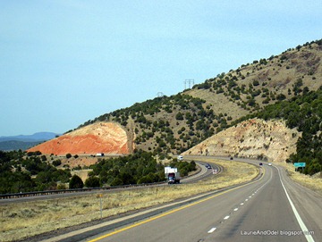 Heading west on I-40
