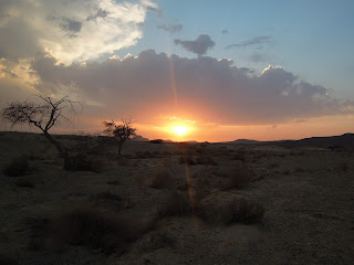 celestial desert sunset