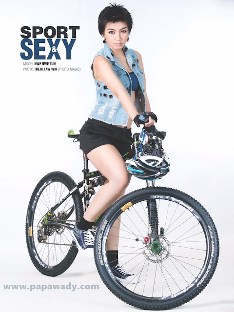 Nwe Nwe Htun - Let's Go For Cycling Photoshoot 