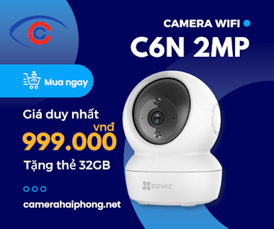 bán camera wifi ezviz c6n 2mp giá rẻ tại hải phòng