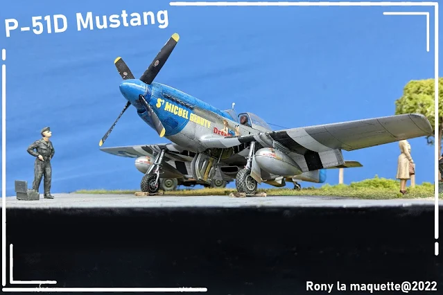 Diorama pour un P-51D Mustang