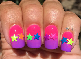 Lady Queen 5mm Multi Colored 3D Star Studs