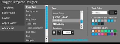 Blogger Template Designer