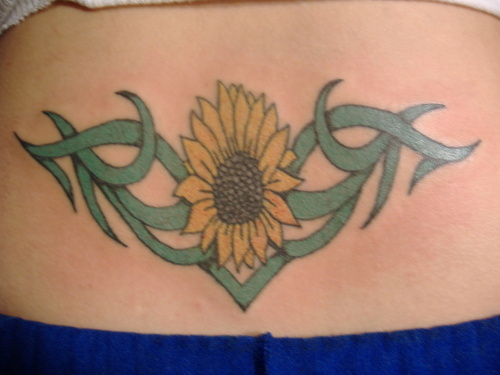 Sunflower Tattoo for Girls