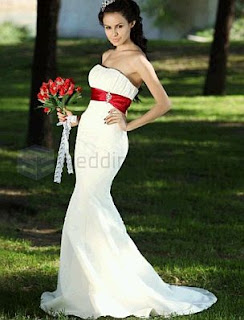 Red bride dresses