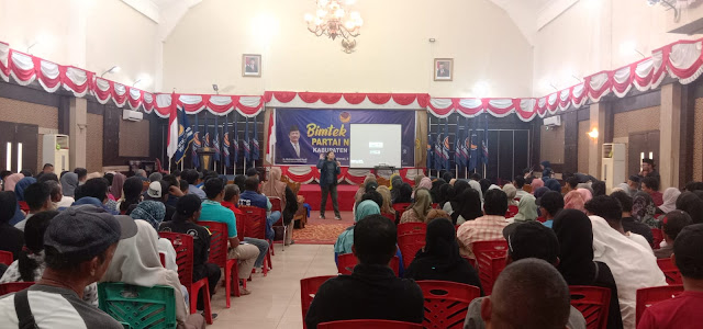 Ratusan Saksi TPS Partai Nasdem Karimun Mengikuti Bimtek dan Pemahaman Sebagai Saksi